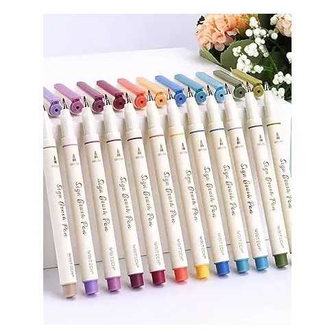 روان‌نویس WRITECH W-827 Sign Brush Pen Violet Blue